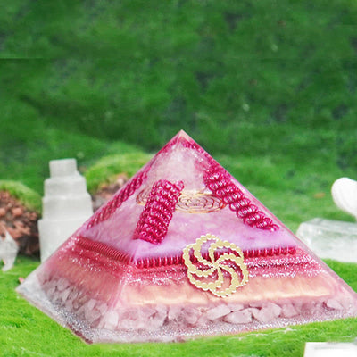 Olivenorma Healing Multifunctional Natural Stone Orgone Pyramid