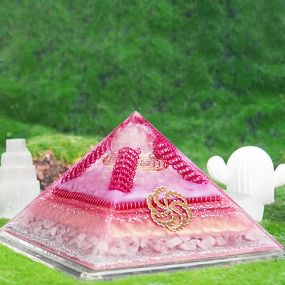 Olivenorma Healing Multifunctional Natural Stone Orgone Pyramid