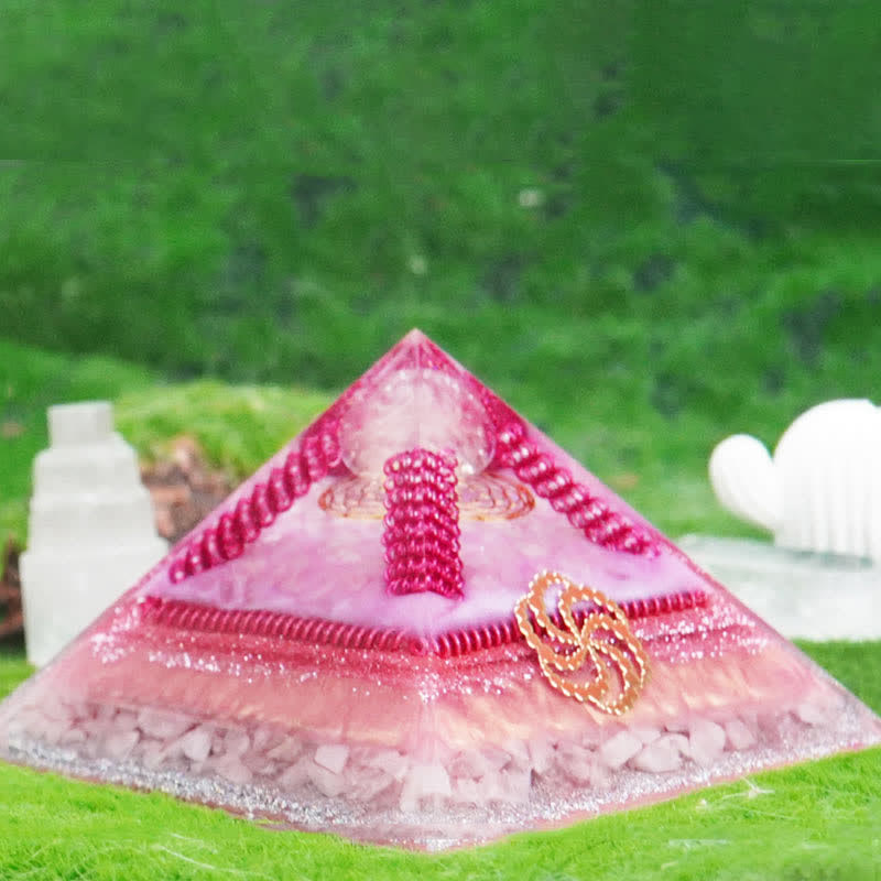 Olivenorma Healing Multifunctional Natural Stone Orgone Pyramid