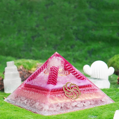 Olivenorma Healing Multifunctional Natural Stone Orgone Pyramid