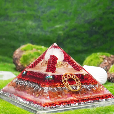 Olivenorma Healing Multifunctional Natural Stone Orgone Pyramid