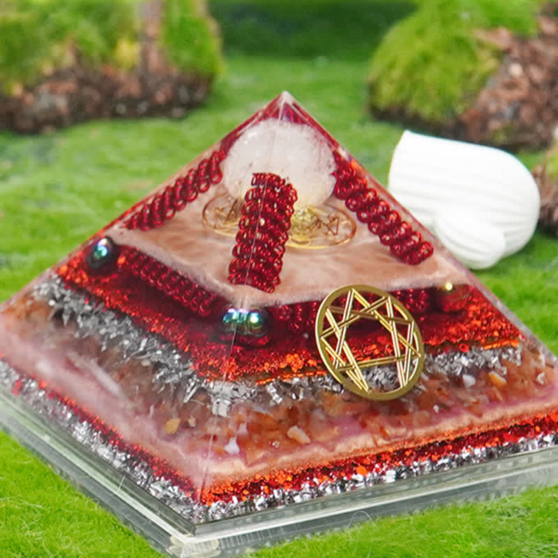 Olivenorma Healing Multifunctional Natural Stone Orgone Pyramid