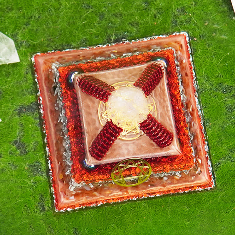 Olivenorma Healing Multifunctional Natural Stone Orgone Pyramid