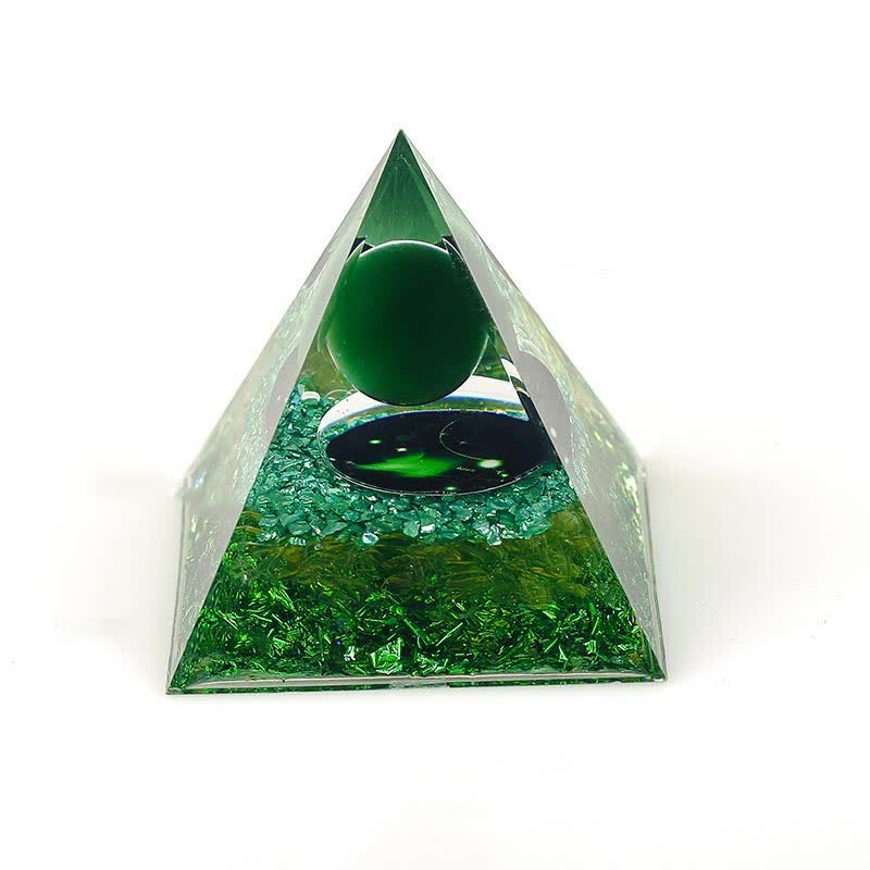 Olivenorma 6cm Natural Stone Constellation Orgone Pyramid