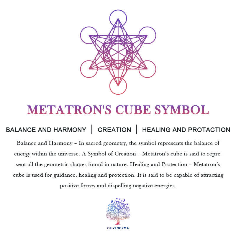 Olivenorma Clear Crystal Rose Quartz Metatron's Cube Orgone Pyramid