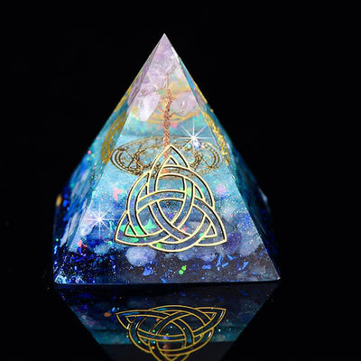 Olivenorma 6cm Tree Of Life Natural Stone Orgone Pyramid