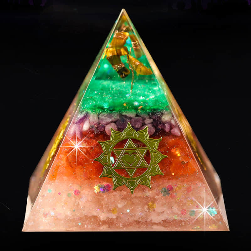 Olivenorma "Increase Opportunities" Natural Stone Orgone Pyramid