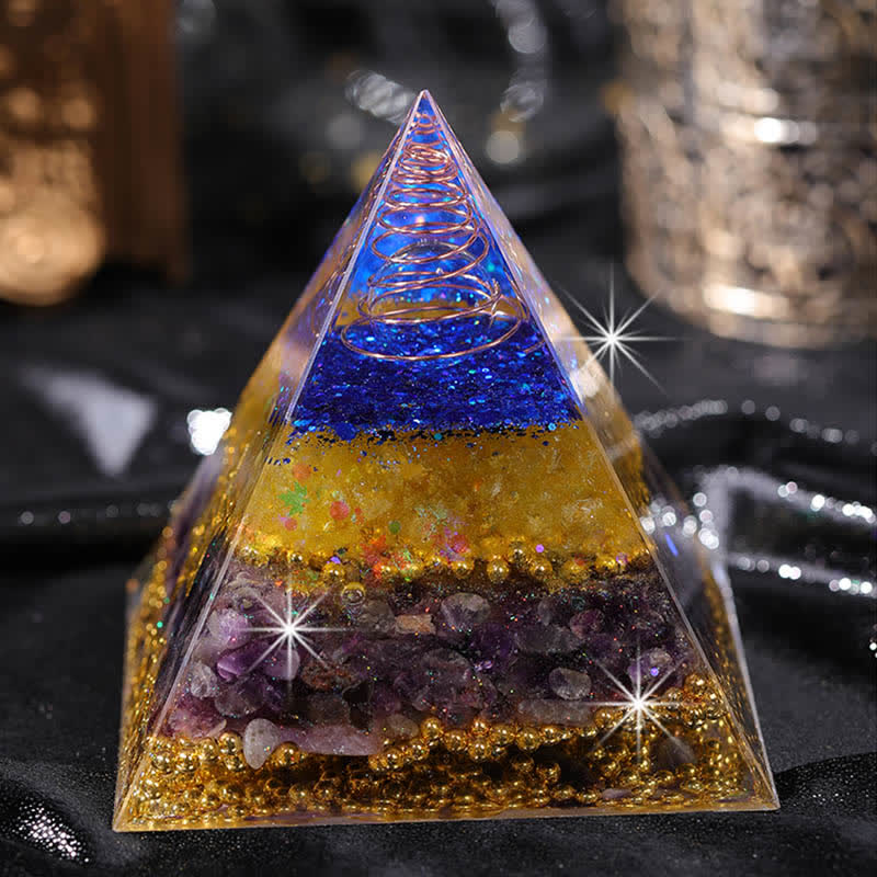 Olivenorma "Beauty and Talent" Natural Stone Orgone Pyramid