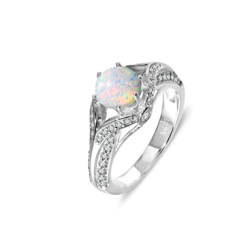 Olivenorma Natural Opal Light Luxury Ring