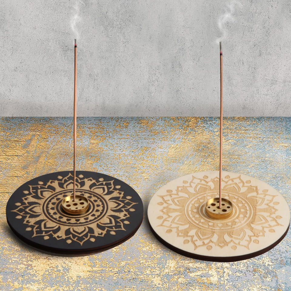 Olivenorma Lotus Purity Wooden Incense Stick Holder