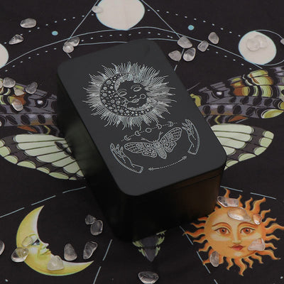 Olivenorma Moth Metal Tarot Card Storage Box Divination Box