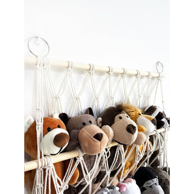 Olivenorma Handmade Cotton Rope Doll Storage Rack Wall Decor