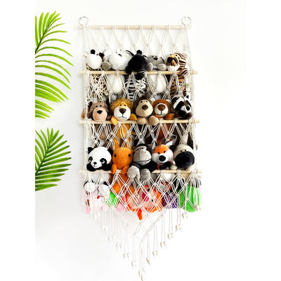 Olivenorma Handmade Cotton Rope Doll Storage Rack Wall Decor