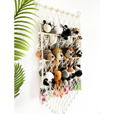 Olivenorma Handmade Cotton Rope Doll Storage Rack Wall Decor