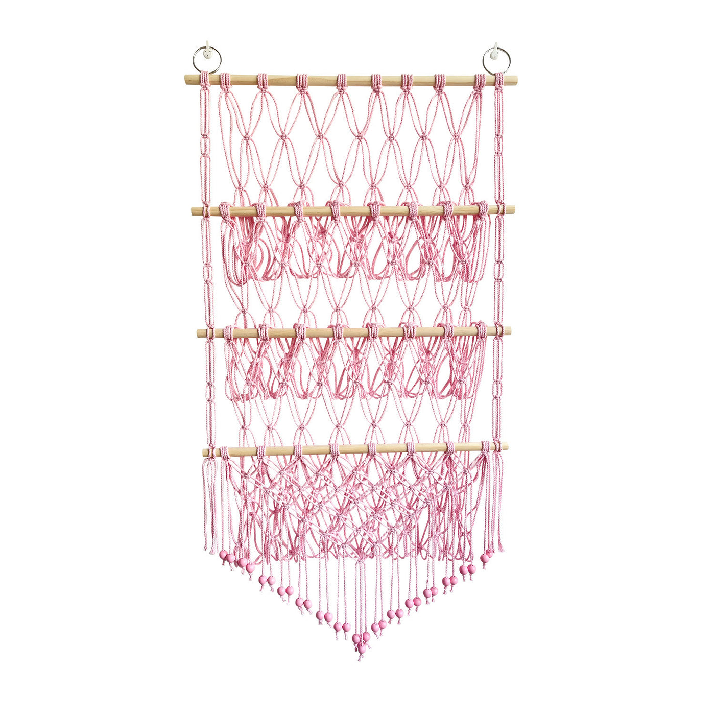 Olivenorma Handmade Cotton Rope Doll Storage Rack Wall Decor