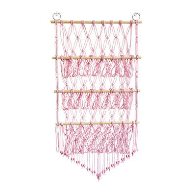 Olivenorma Handmade Cotton Rope Doll Storage Rack Wall Decor