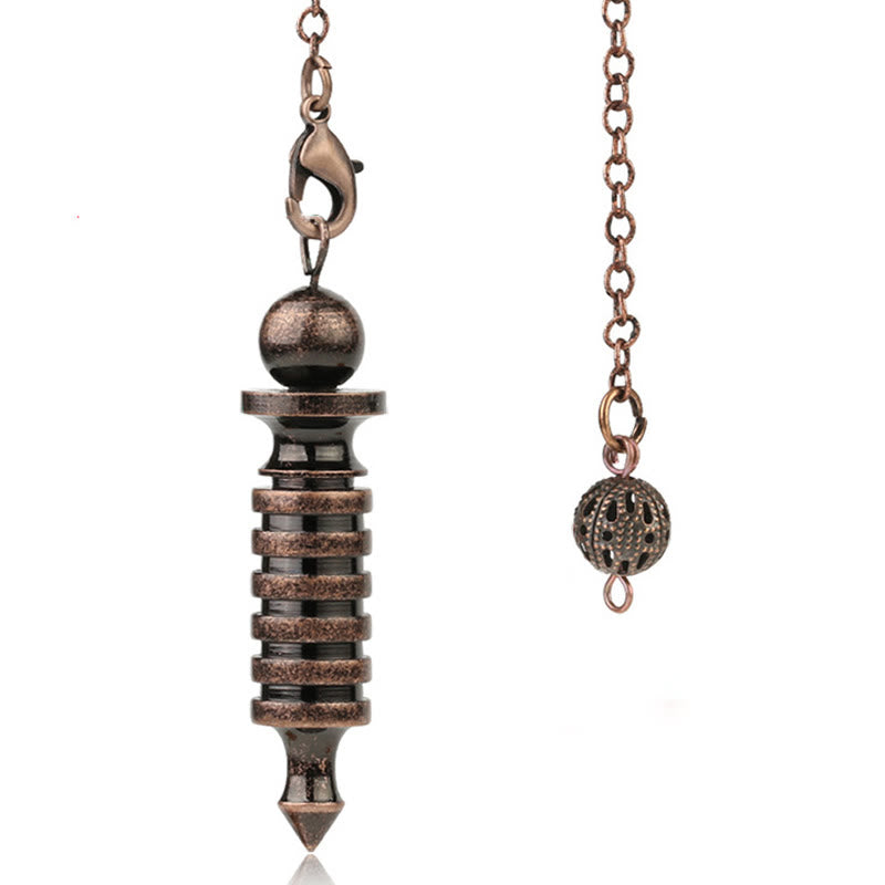 Olivenorma Double ISIS Metal Dowsing Healing Pendulum