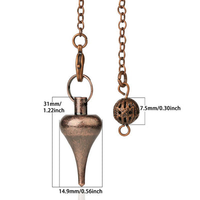 Olivenorma Metal Water Drop Healing Divination Pendulum