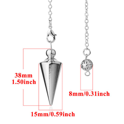 Olivenorma Metal Spiritual Point Divination Dowsing Pendulum