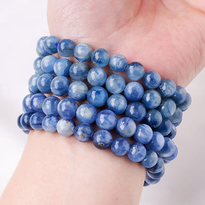 Olivenorma 8/9mm Natural Kyanite Beaded Bracelet