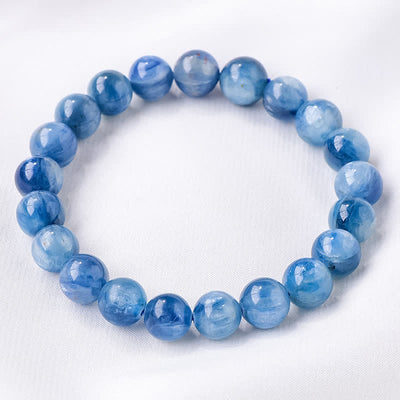 Olivenorma 8/9mm Natural Kyanite Beaded Bracelet