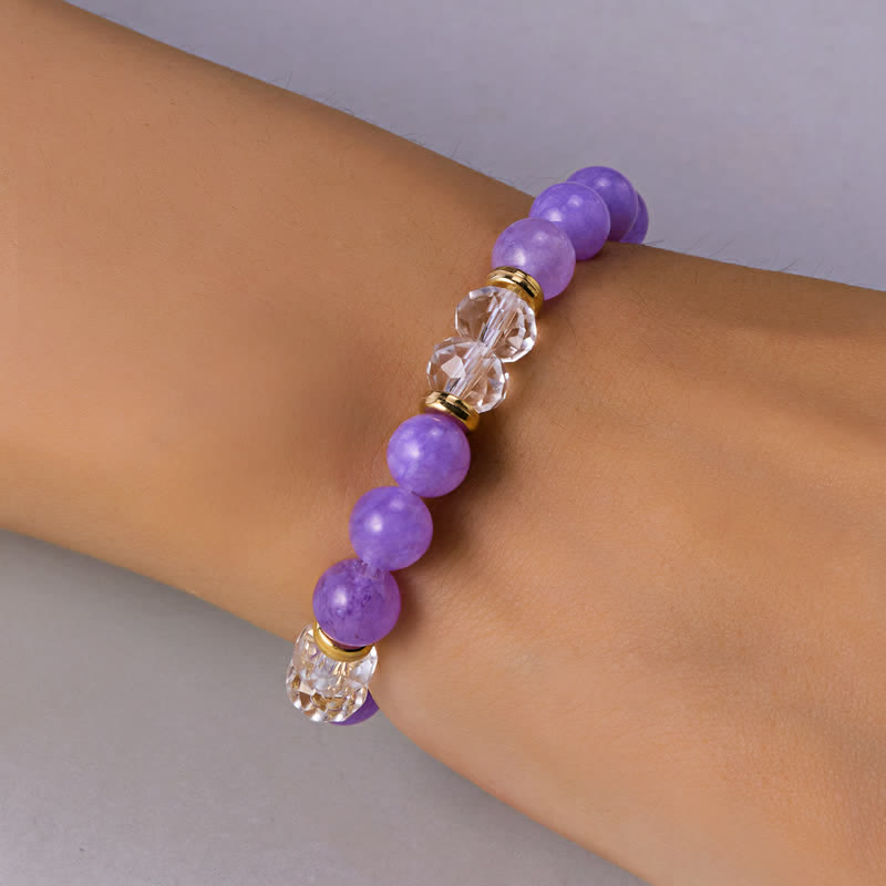 Olivenorma Colorful Natural Stone Crystal Twelve Zodiac Bracelet