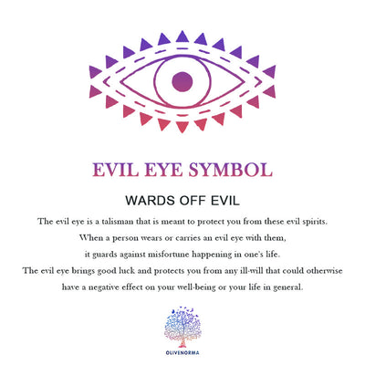 Olivenorma Functional Evil Eye Symbol Candle Jar with Lip