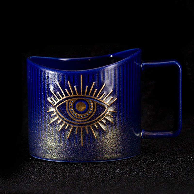 Olivenorma Evil Eye Ceramic Mug Glitter Water Cup