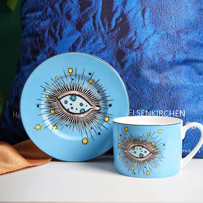 Olivenorma Turkish Evil Eye Ceramic Mug Set Cup