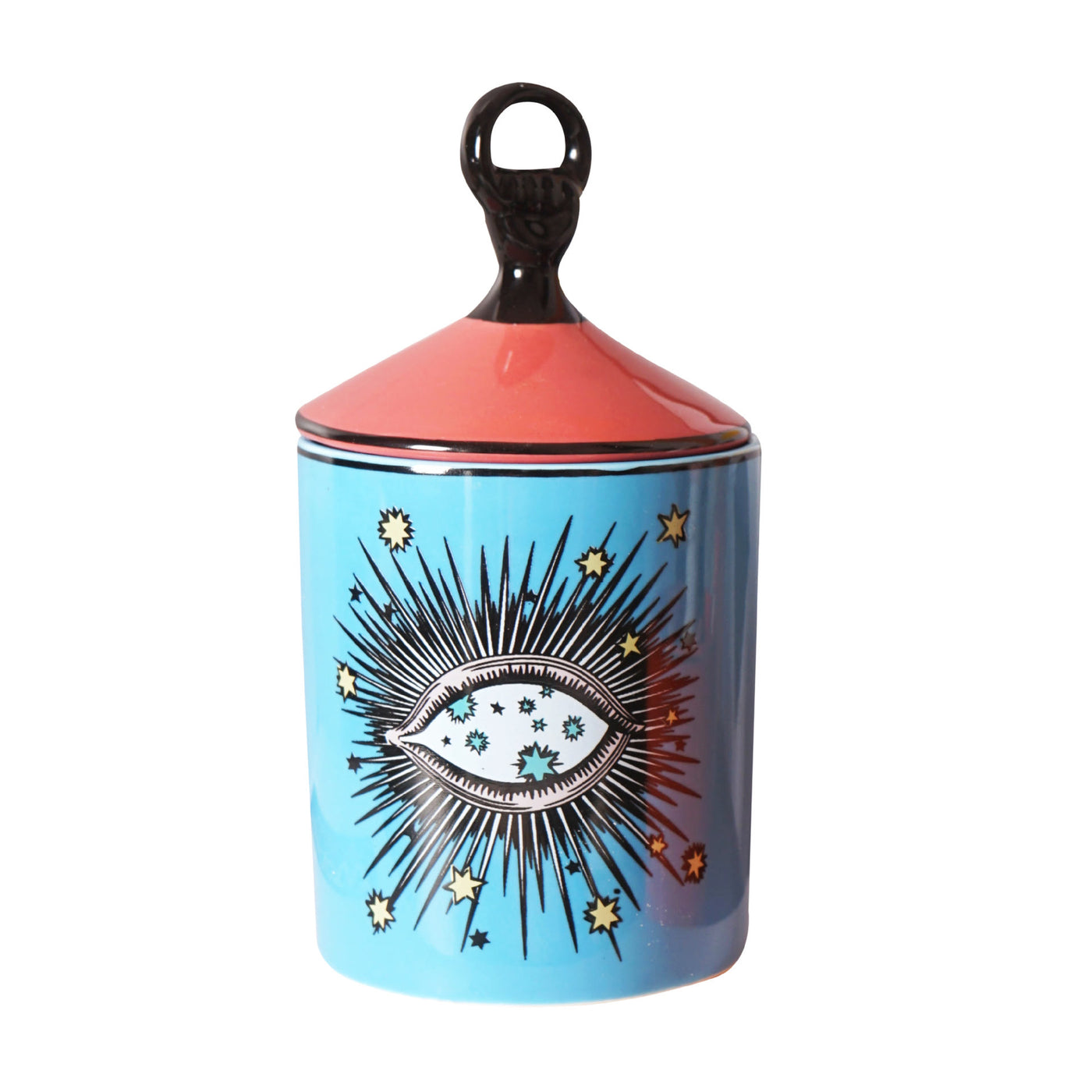 Olivenorma Functional Evil Eye Symbol Candle Jar with Lip