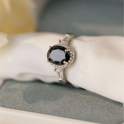 Olivenorma S925 Silver Black Onyx Men Ring