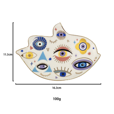 Olivenorma Evil Eye Coaster Bird Shaped Jewelry Dish Tray