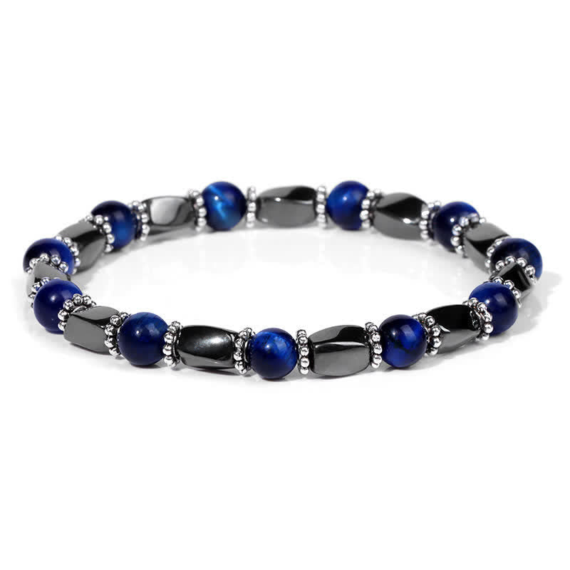 Olivenorma Natural Hematite Crystal Beads Beaded Bracelet