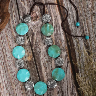 Olivenorma Bohemia Turquoise Beaded Necklace