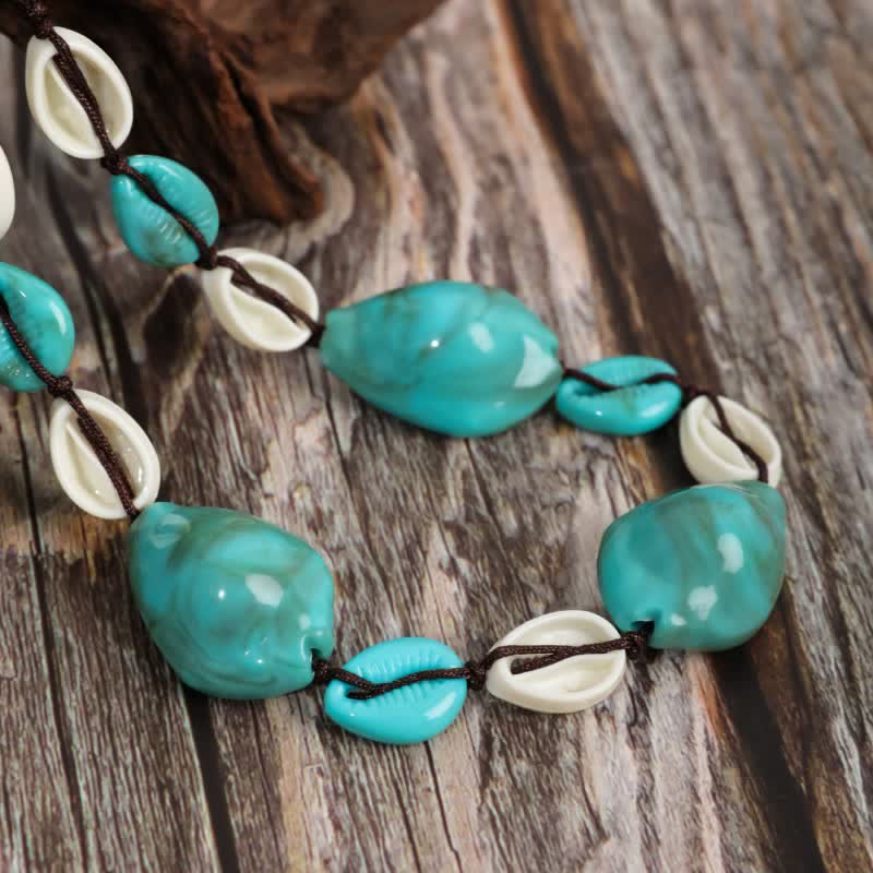 Olivenorma Bohemia Turquoise Beaded Necklace