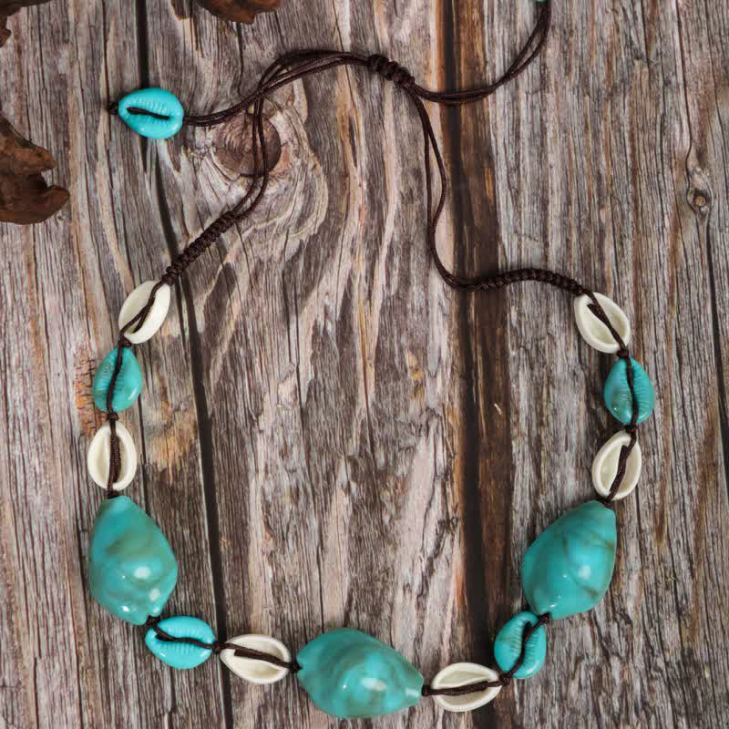 Olivenorma Bohemia Turquoise Beaded Necklace