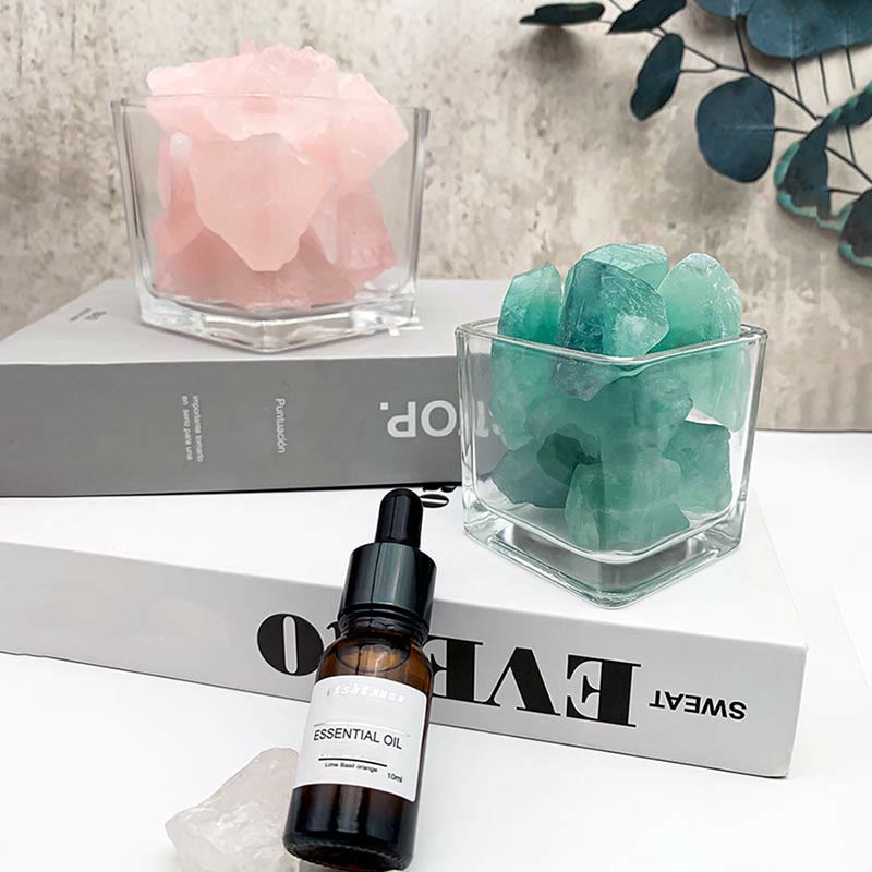 Olivenorma Healing Crystal Stones Diffuser Crystal Aromatherapy