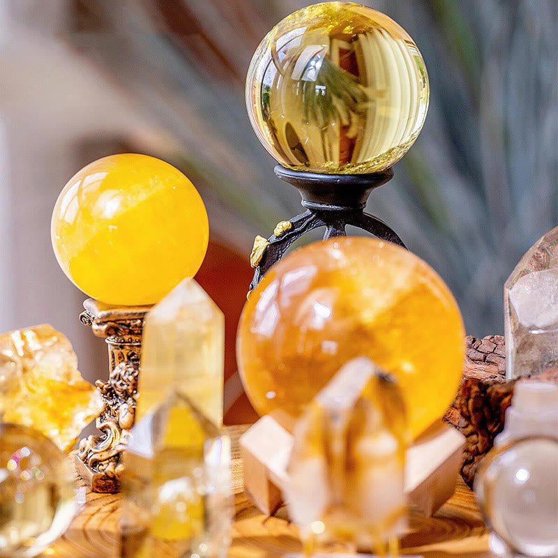 Olivenorma Customized Solar Plexus Citrine Energy Crystal Array