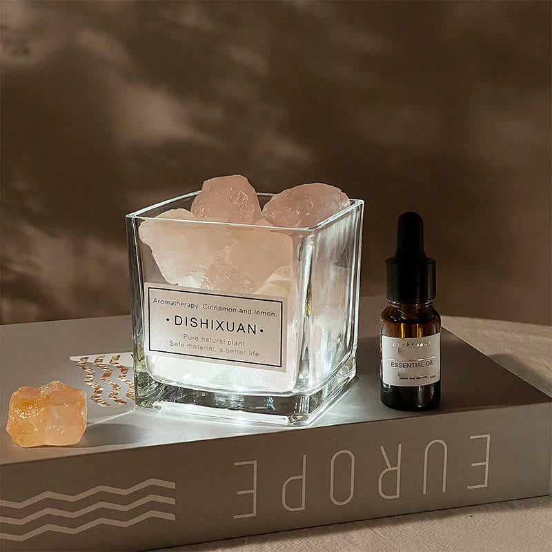 Olivenorma Healing Crystal Stones Diffuser Crystal Aromatherapy