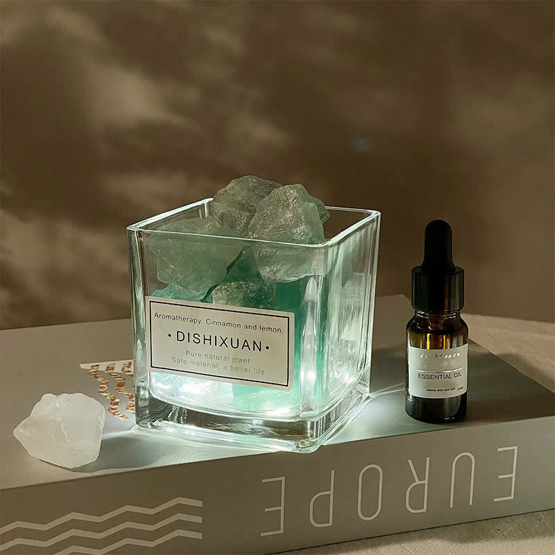 Olivenorma Healing Crystal Stones Diffuser Crystal Aromatherapy