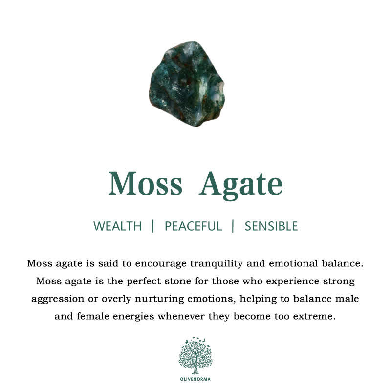 Olivenorma Golden Moss Agate Water Drop Jewelry Set