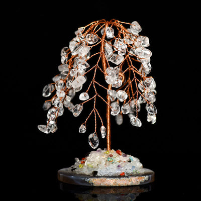 Olivenorma Natural Crystal Base Willow Feng Shui Tree