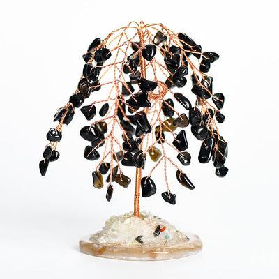 Olivenorma Natural Crystal Base Willow Feng Shui Tree