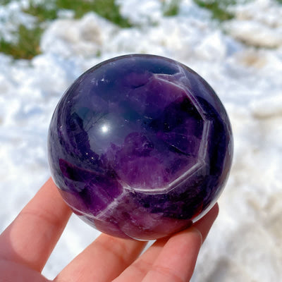 Olivenorma Natural Amethyst Crystal Sphere