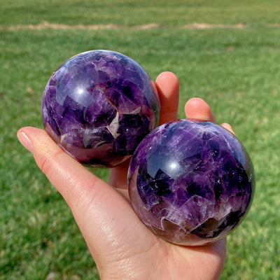 Olivenorma Natural Amethyst Crystal Sphere