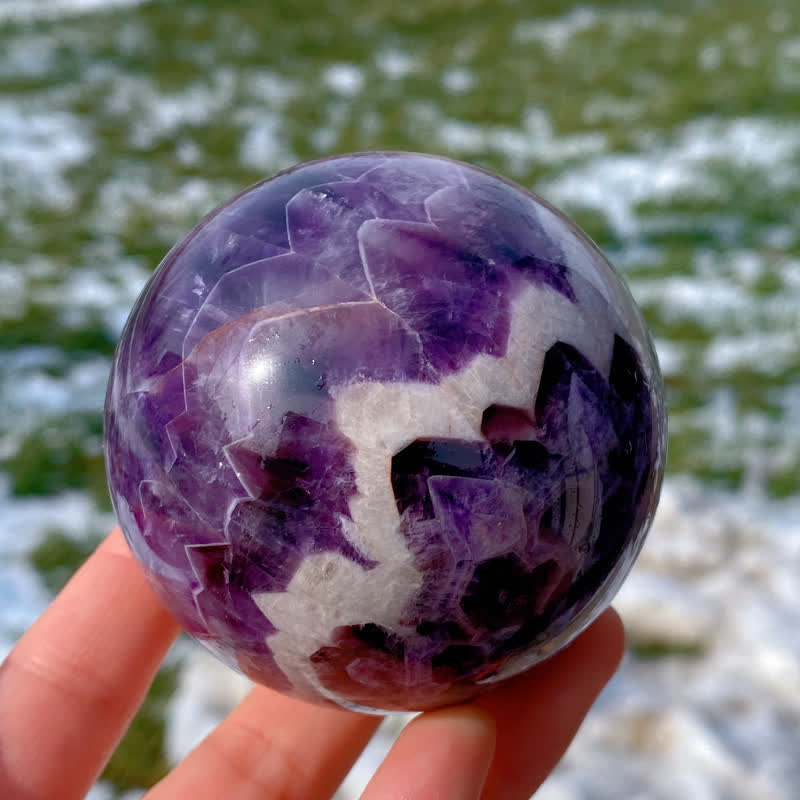 Olivenorma Natural Amethyst Crystal Sphere