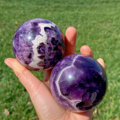 Olivenorma Natural Amethyst Crystal Sphere