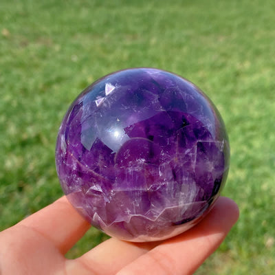 Olivenorma Natural Amethyst Crystal Sphere