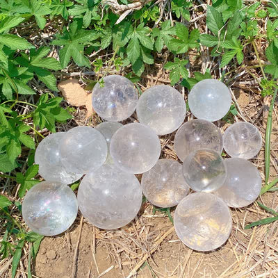 Olivenorma Natural Clear Quartz Crystal Sphere