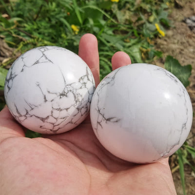 Olivenorma Natural White Turquoise Crystal Sphere